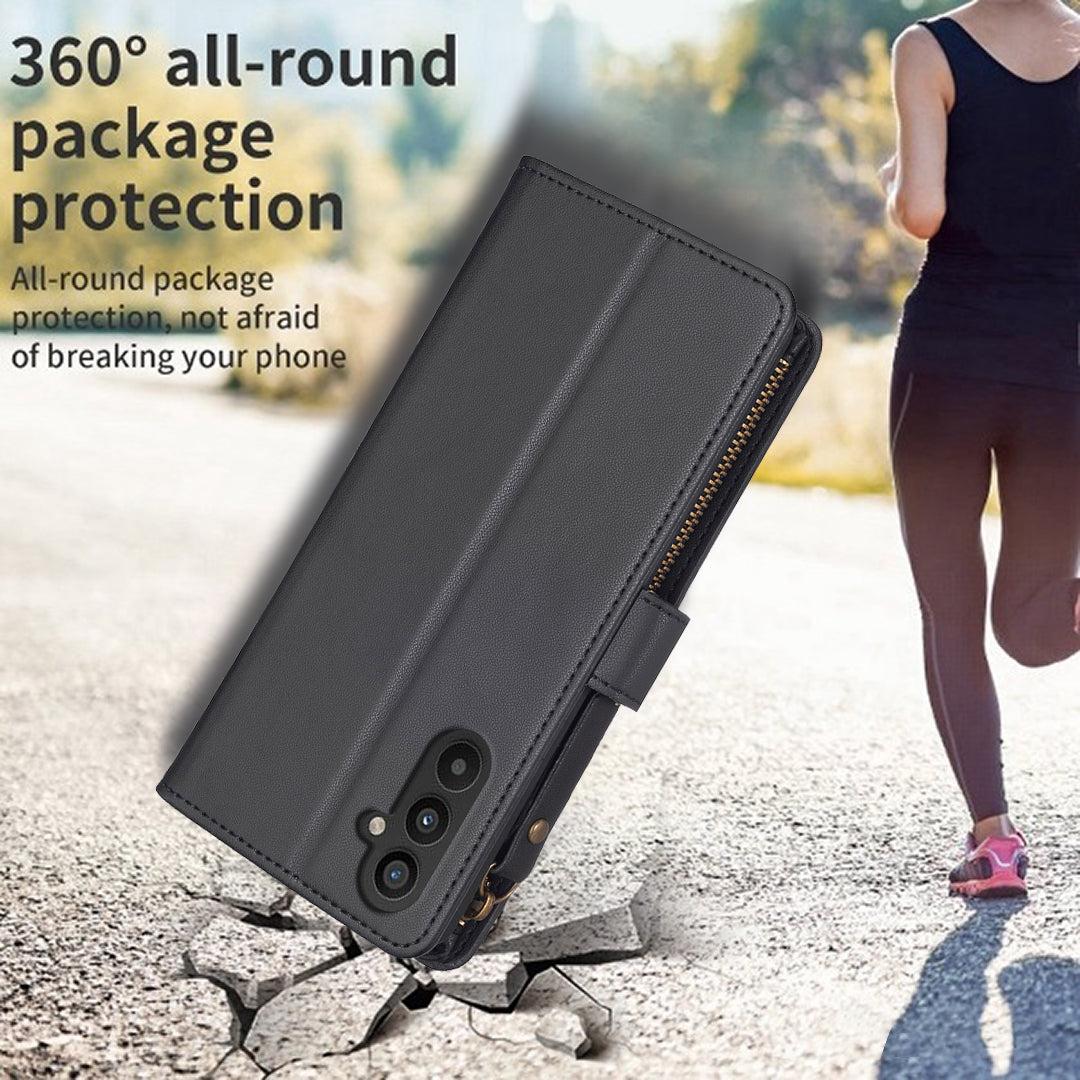 BF Style-19 Leather Case for Samsung Galaxy S23 Zipper Pocket Full Protection Wallet Stand Phone Cover BF Style-19 Leather Case for Samsung Galaxy S23 Zipper Pocket Full Protection Wallet Stand Phone Cover